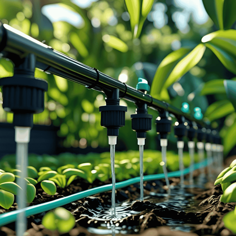 Drip irrigation systems to reduce water waste