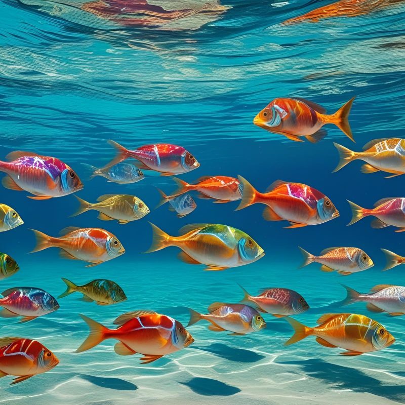 Fish in clear water